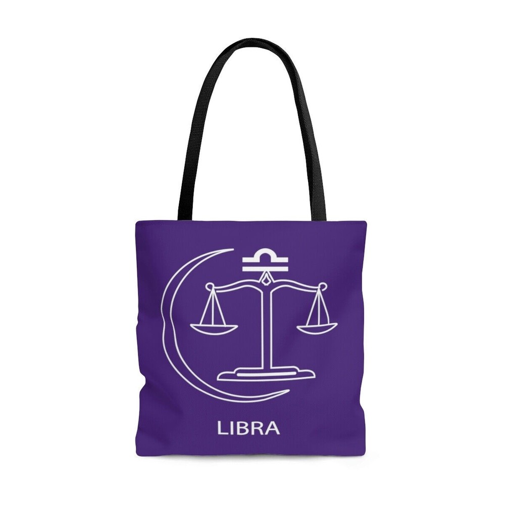 Libra Zodiac Tote Bag Large Polyester Astrology Gifts Birthday New